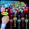 Miniatyrbilde 1 av 4: IC 24-pak LED Lysende Fidget Spinner Armbånd Festfavoritter for barn 4-8 8-12, Gløder i mørket Festtilbehør, Pinata Goodie Bag-stoppere