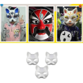 Miniatyrbilde 4 av 4: 10 stk Ansiktsmasker Blanke Masker For Vurdering Diy Ing Maskerade (katt)