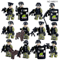Miniatyrbillede 5 af 5: IC Military Series Byggelegetøj 12 minifigurer