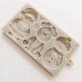 Miniatyrbilde 3 av 5: IC Julformar Silikon - Julenissen, Rein, Godisform, Bakeware, Hvit