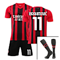 Miniatyrbillede 1 af 6: Fodboldtrøje nr. 11 Ibrahimovic Fodboldtrøje Kostume Voksen Trøje CNMR Kids 22(120-130CM)