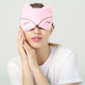 Miniatyrbillede 4 af 5: IC Sød sovemaske i plys, sovemaske til rejser, bløde sovemasker i stil 3