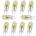 Pikkukuva 1 / 5: G4-polttimo, G4 LED-polttimo 2W 200LM, vastaa 20W G4-halogeenipolttimoa, lämmin valkoinen 3000K, AC/DC 12V, ei välkyntää, ei himmennettävä, 10 kpl pakkaus, DEBUNS
