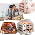 Miniatyrbild 4 av 7: 2 st äggbehållare för kylskåp, äggdispenser automatisk rullande äggbricka Förvaring 30 ägg Transparent 2PCS Transparent 2PCS