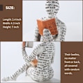 Miniatyrbilde 3 av 5: IC Pulp Lesende Dame Staty Thinker Statue Abstrakt Hjeminnredning