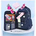 Miniatyrbild 4 av 5: Klass 3-6 Vattentät Barn Skolväskor Pojkar Grundskole Ryggsäckar Ortoped Högstadie Skolväska Mochila Infantil Svart Liten