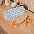 Miniatyrbillede 2 af 5: IC Case Etui Kontor College Skole Opbevaringspose Taske Holder Box Organizer Sminkepose Kosmetikpose Æstetisk (Blå)