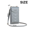 Pikkukuva 2 / 5: IC PU uusi puhelinlaukku naisille pitkä clutch-laukku suurella kapasiteetilla vaaleansininen