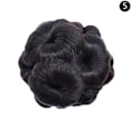 Pikkukuva 1 / 5: Syntetisk kloklämma Chignon Extensions Clip Hårstycke lockigt hår 5