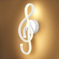 Miniatyrbilde 1 av 4: IC 22W Moderne LED Vegglampe Innendørs LED Vegglampe Kreativ Vegglampe LED Musikk Symbol Kunstdekorasjon for Soverom Stue