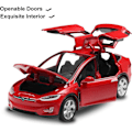 Pikkukuva 2 / 5: IC Leksaksbilar Model X 1:32 Pull Back Fordon Diecast bilmodell Billeksaker för pojkar och flickor 3 till 12 år Röd