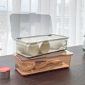 Miniatyrbild 4 av 5: IC Transparens Förvaringslåda för set med lock & avloppsdamm Grå