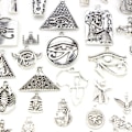 Pikkukuva 5 / 5: IC 64kpl Muinaisen Egyptin Sarja Riippulukot Ripustus DIY Rannekorut Korut 1set/64pcs