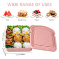 Pikkukuva 4 / 5: IC Voileipä Lunchbox Voileipäastia Uusiokäyttöinen turvallinen materiaali S Pink