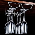 Miniatyrbilde 4 av 5: Sølv Rustfritt Stål Vinstativ Glasstativ Henge Bar Goble 35cm enkelt rad