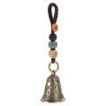 Miniatyrbilde 1 av 2: Bilhengende Fengshui-element Nøkkelring Klokke-smykke Fengshui Vindklokke Drømmefanger Mini-klokke Husinntrening Klokker (10X2.7X2.7CM, Bronse) IC