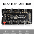 Pikkukuva 3 / 5: 1-8 tuulettimen monitie HUB SATA-virta 12V 4-nastainen PWM osoitteellinen jakaja PC LED-valon jäähdyttimen ohjaussovitin