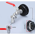 Miniatyrbillede 1 af 4: IBC Tankhane 1000L tankhane regnvandshane, 1/2\" IBC vandtank