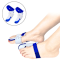 Miniatyrbilde 2 av 5: IC Hallux Valgus Korrigering 2 par Hallux Valgus Korrigering Stor tå Justerbar erme for menn og kvinner