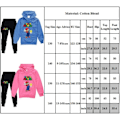 Miniatyrbild 3 av 3: IC Pojkar Flickor Super Mario Hoodies Träningsoveraller Toppar+Joggingbyxor Set Rosa 140cm