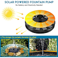 Miniatyrbild 5 av 5: IC Solfontän, Utomhus Trädgårdsfontän Solpump för Damm