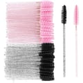 Pikkukuva 1 / 5: Saatavilla Mascara Applikator Brush Cosmetics 100 kappaletta (kaksi väriä)