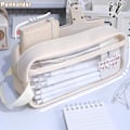 Miniatyrbillede 2 af 5: IC Transparent pennal med stor kapacitet INS Style case Sta Hvid onesize