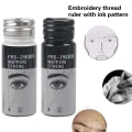 Miniatyrbilde 2 av 5: Pre-Inked Mapping String Eyebrow Marker Brodery Linjal med in black 16 g