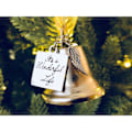 Miniatyrbillede 4 af 4: IC Juleengelklokke dekoration med rustfrit stål engelvinge ornament Juletræ vinge klokke hængende