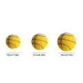 Miniatyrbilde 2 av 3: The Silent Basketball - Premium Material, Lydløs Skumkule Gul 18cm