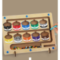 Miniatyrbild 2 av 4: IC Magnetisk Räkningsbräda i Trä för Barn Funktion Färgklassificering Magnetisk Penna Kulväxlingsspel Pussel Leksaker för Tidig Utbildning