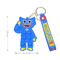 Miniatyrbillede 3 af 3: Poppy Playtime Huggy Wuggy Nøglering (rosa) IC