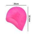 Miniatyrbillede 2 af 5: IC Unisex badehætte til kort og langt hår Silikon badehætter Cover Ører Badehætter til kvinder Mænd Børn Voksne - Rosa