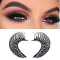 Miniatyrbilde 3 av 3: 10 par øyenvipper Russisk stil Strip Vipper Dd Curl Mink Kunstige Vipper Full Curled