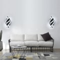 Miniatyrbillede 3 af 4: IC Vægslampe til Indendørs, LED-Vægslampe Moderne 12W Buet Design, Led
