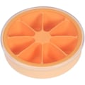 Miniatyrbillede 1 af 5: IC Silikon Isbakke med låg, hjemmelavet nem at slippe, fleksibel isbakke (orange)