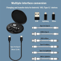 Miniatyrbillede 2 af 5: IC Mini Bærbar Vandafvisende Digital Opbevaringsboks Datakabel Batteri Sort
