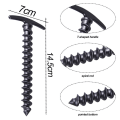 Miniatyrbilde 2 av 5: IC Teltplugger 10-pak markankre Teltplugger, 5,7 tommer T-form sort