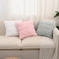 Miniatyrbilde 3 av 9: Nordisk Påskehare Putetrekk Plysj Jacquard Stue Sofa Pute Seng Pute Putetrekk Light gray rabbit Pillowcase + pillow core