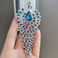 Pikkukuva 4 / 5: IC Mode Rhinestone Peacock Brosch Kvinnor Kläder Smycken Party
