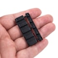 Miniatyrbillede 5 af 5: IC 1. st. 11 mm til 22 mm Snap-in Skinnemonteringsadapter med fjeder Doveta