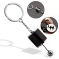 Miniatyrbillede 2 af 8: Sort Gear Shift Nøglering - Mini Bilgearkasse Stil, One Size sortEn one-size blackA one-size