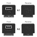 Miniatyrbillede 2 af 5: IC Moderkort USB Header Adapter USB3.0 19pin 20pin til TYPE-E 90 A1