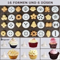 Miniatyrbilde 2 av 5: IC Konditorpresse med 16 maler og 6 kaketips
