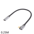 Pikkukuva 1 / 5: IC 100W Gen2 Type-C USB 3.1 naar USB-C Man Verlengkabel Data 0.25M