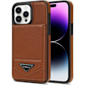 Pikkukuva 1 / 5: IC Puhelimen Kotelo Yhteensopiva iPhone 15 Pro Max:n kanssa Korttipaikka Puhelimen Kotelo Nahka Puhelimen Kotelo Telakointityyppi Puhelimen Kotelo Ruskea