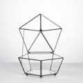 Miniatyrbild 3 av 5: IG Litet glasgeometriskt terrarium slutet juvelförpackad form New Small Black Footed