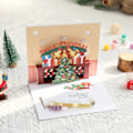 Miniatyrbilde 3 av 5: IC God Jul Pop Up-kort, 3d Popup-hilsningskort for jul