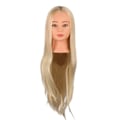 Miniatyrbillede 2 af 5: Salon Træningshår Model Frisør Mannequin Hoved med Klip 20\"\"26in Blond