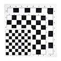 Miniatyrbillede 3 af 5: IC PU Læder Blødt Turneringsskakbræt til Børns Uddannelse 51X51CM